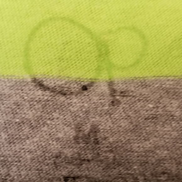 OP Neon Green, Gray & Black Striped Tank Top, M - Picture 6 of 7